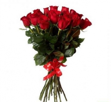 15 красных роз (60 см.) с доставкой
