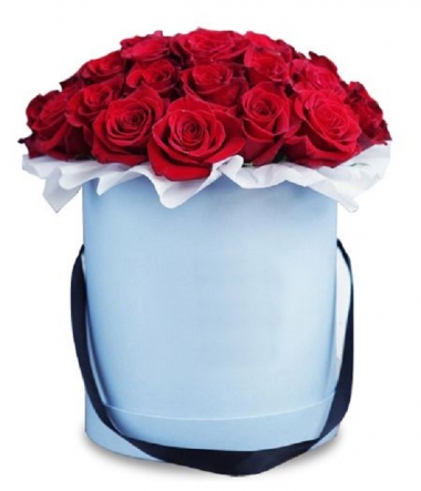 Коробка 1 ( 25 красных роз) с доставкой